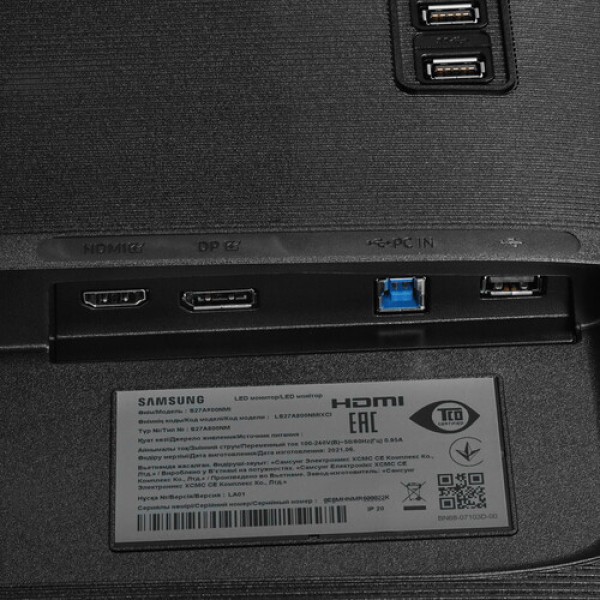 27" Монитор Samsung ViewFinity S8 S27A800NMI черный