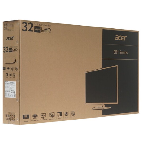 31.5" Монитор Acer EB321HQUCbidpx черный