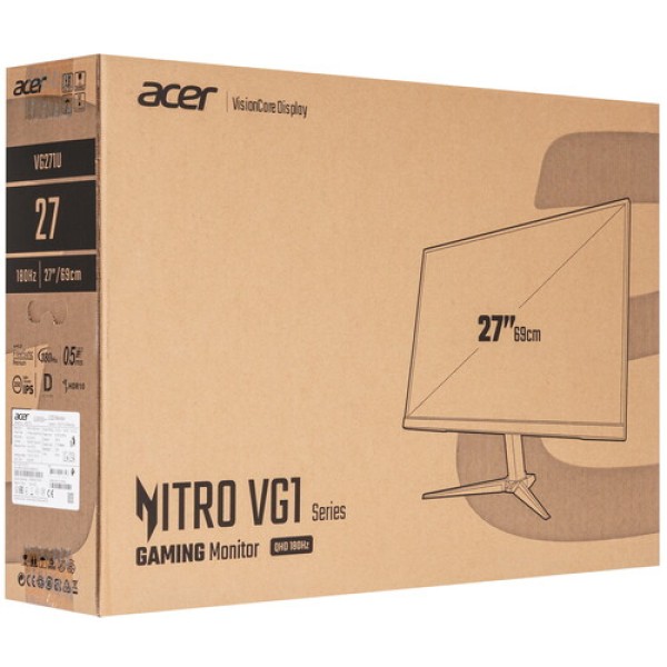 27" Монитор Acer VG271UM3bmiipx черный
