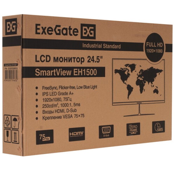 24.5" Монитор ExeGate SmartView EH1500 черный