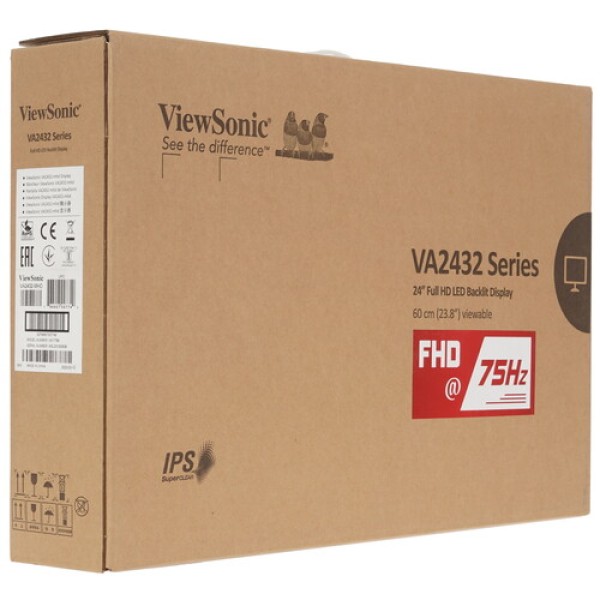 23.8" Монитор ViewSonic VA2432-MHD черный