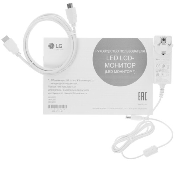 34" Монитор LG 34WQ650-W серебристый