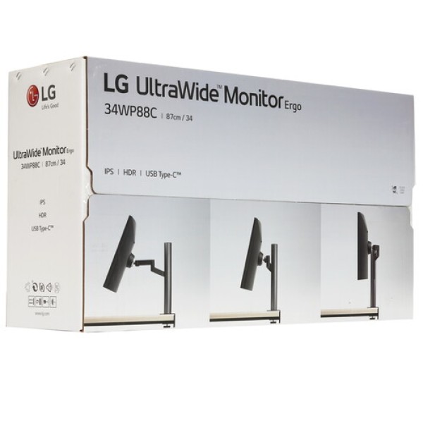 34" Монитор LG UltraWide 34WP88CN-B черный