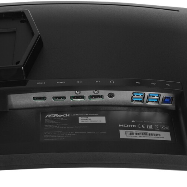 34" Монитор AsRock Phantom Gaming PG34QRT2B черный