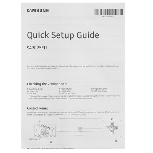 49" Монитор Samsung ViewFinity S9 S95UC S49C950UAI черный