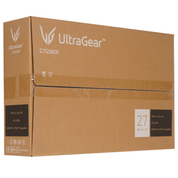 27" Монитор LG UltraGear 27GS60F-B черный