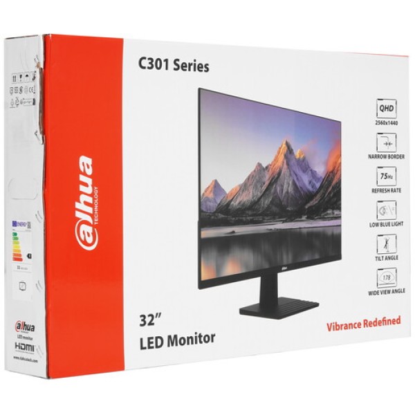 31.5" Монитор Dahua DHI-LM32-C301B черный