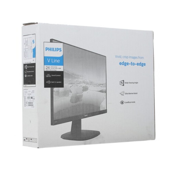 23.8" Монитор Philips 243V7QJABF(00/01) черный