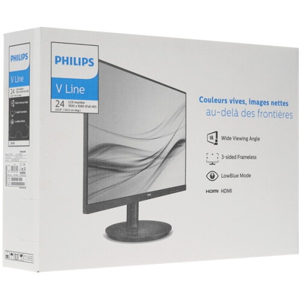 23.8" Монитор Philips 241V8L/01 черный