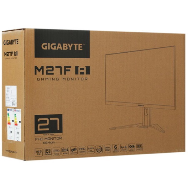 27" Монитор GIGABYTE M27F A-EK черный