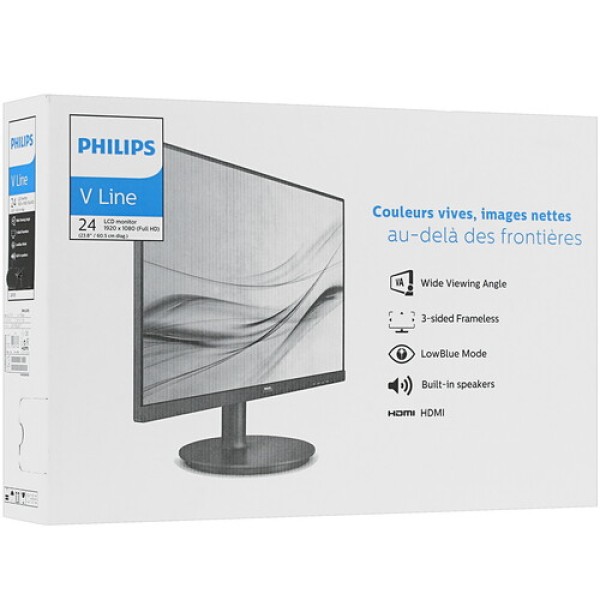 23.8" Монитор Philips 241V8LA черный