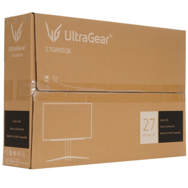 27" Монитор LG UltraGear 27GR95QE-B черный