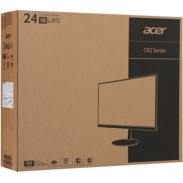 23.8" Монитор Acer CBA242YAbmirx черный