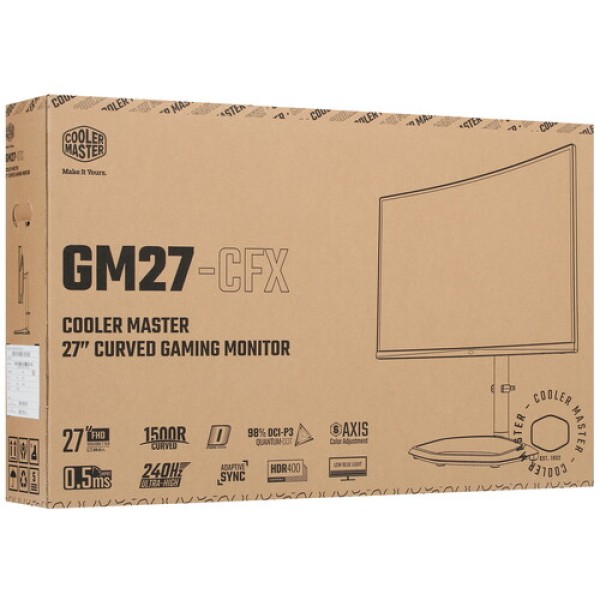 27" Монитор Cooler Master GM27-CFX черный