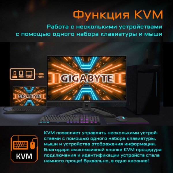 31.5" Монитор GIGABYTE M32U черный