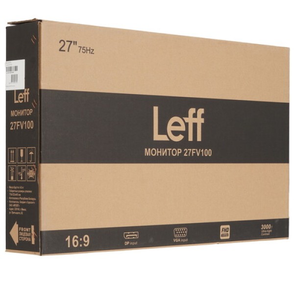 27" Монитор Leff 27FV100 черный