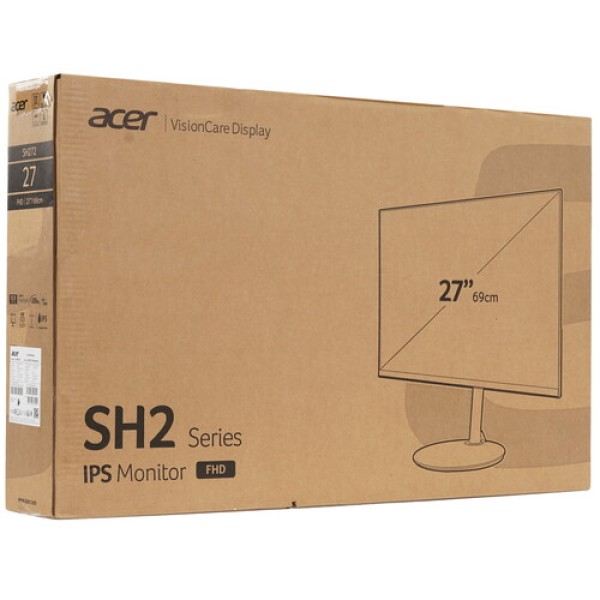 27" Монитор Acer SH272Ebmihux черный
