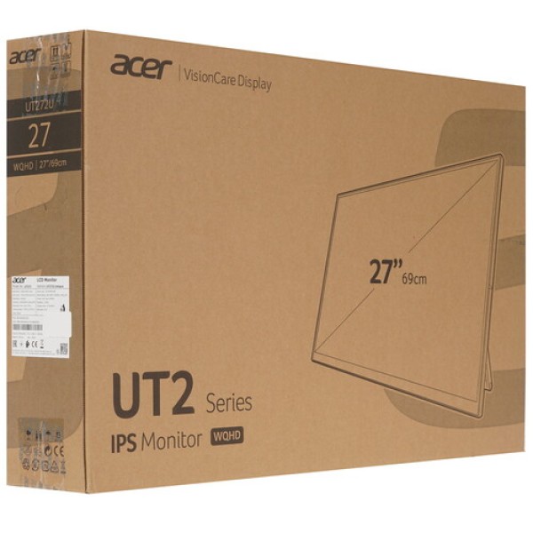 27" Монитор Acer UT272Ubmipzx черный