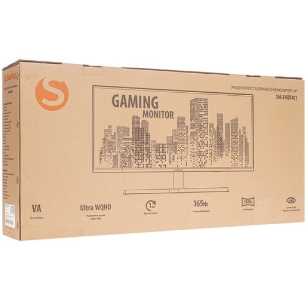34" Монитор SunWind SM-34QV401 черный