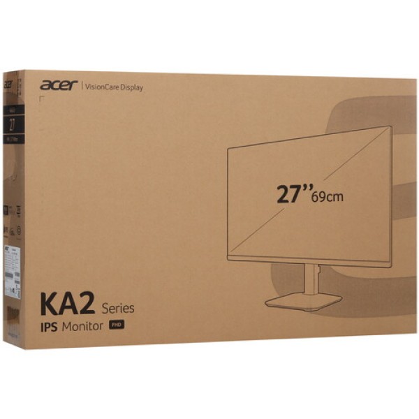 27" Монитор Acer KA272E0BI черный