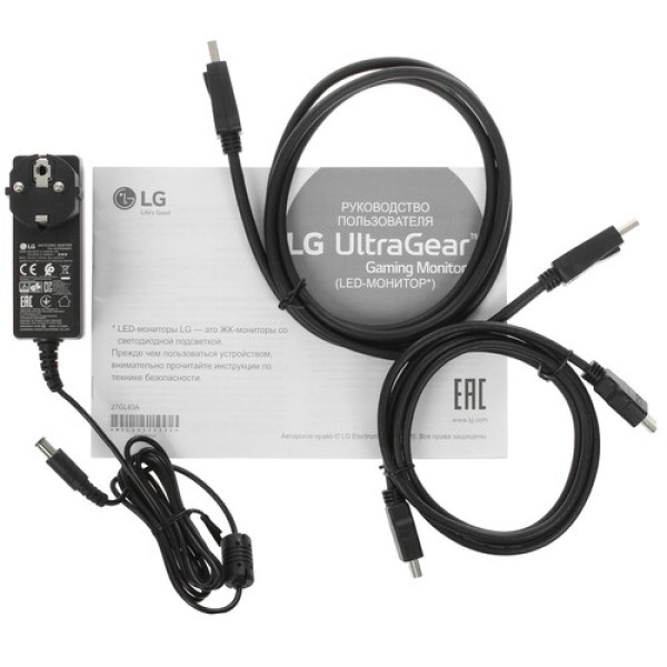 27" Монитор LG UltraGear 27GL83A-B черный
