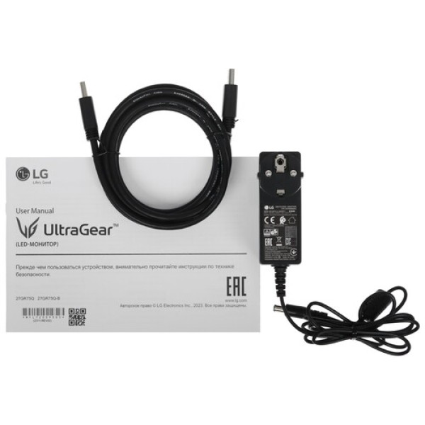 27" Монитор LG UltraGear 27GR75Q-B черный