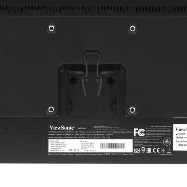 27" Монитор ViewSonic VA270-H черный