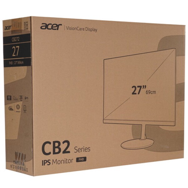27" Монитор Acer CB272Ebmiprx черный
