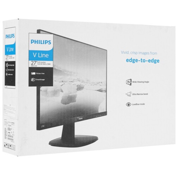 27" Монитор Philips 273V7QDSB (00/01) черный