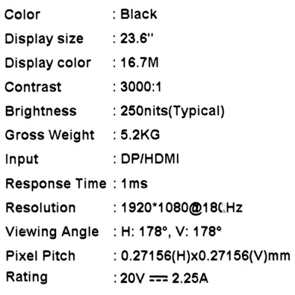 23.6" Монитор MSI Optix G24C4 E2 черный