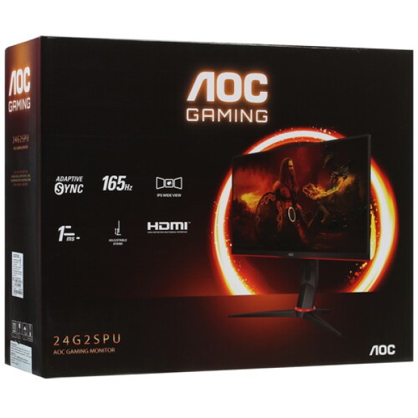23.8" Монитор AOC 24G2SPU/BK черный