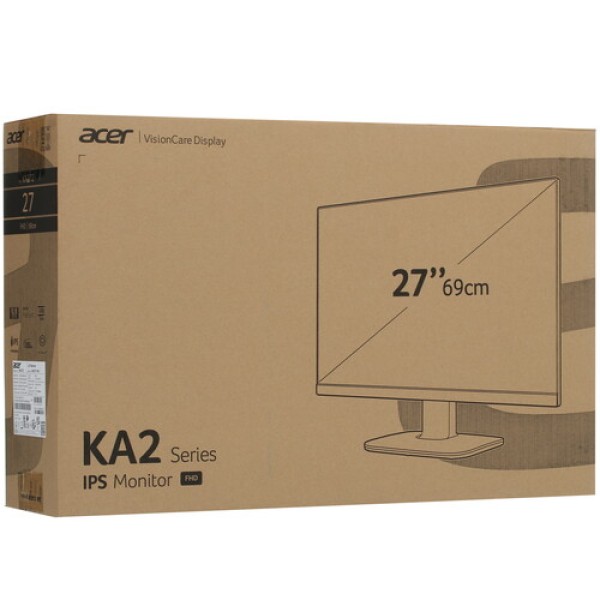 27" Монитор Acer KA272Ebi черный