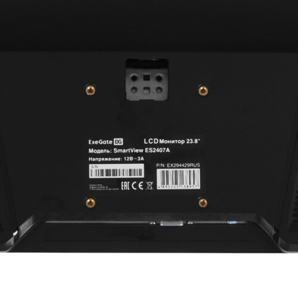 23.8" Монитор ExeGate SmartView ES2407A черный
