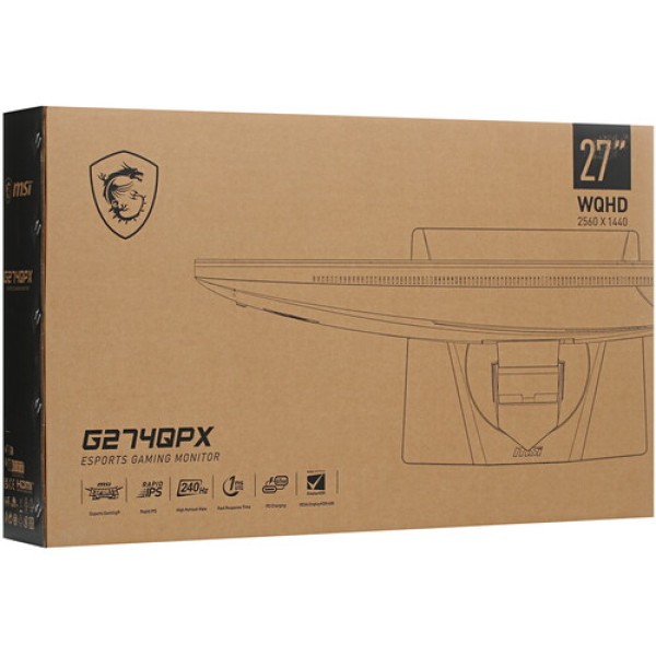 27" Монитор MSI Optix G274QPX черный