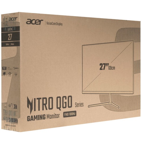 27" Монитор Acer Nitro QG270H3bix черный