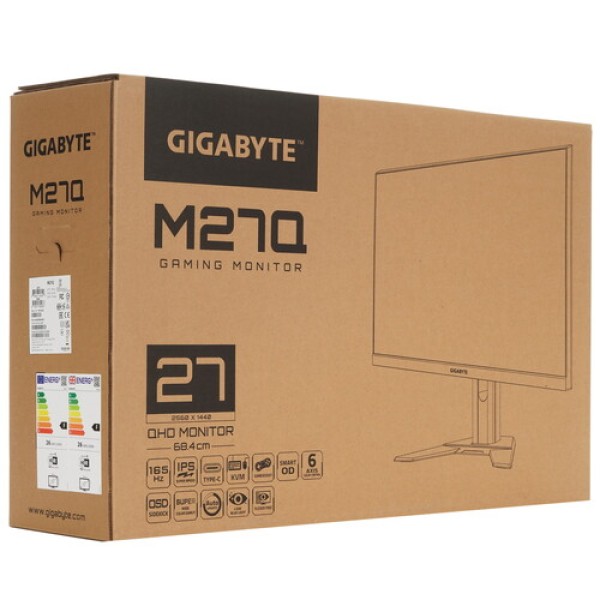 27" Монитор GIGABYTE M27Q черный