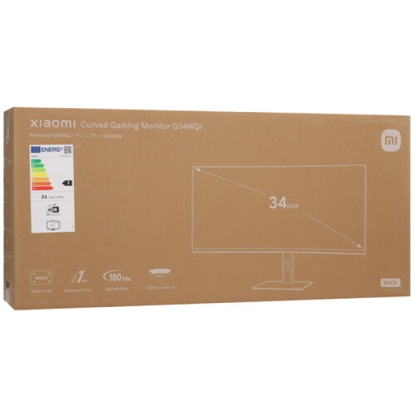 34" Монитор Xiaomi Curved Gaming Monitor G34WQi черный