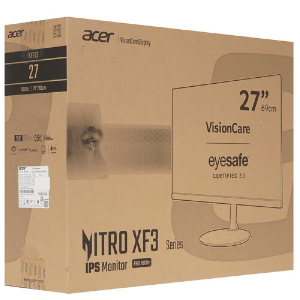 27" Монитор Acer Nitro XF273M3bmiiprx черный