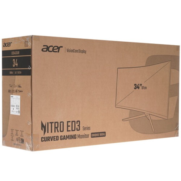 34" Монитор Acer Nitro ED343CURV3bmiippx черный