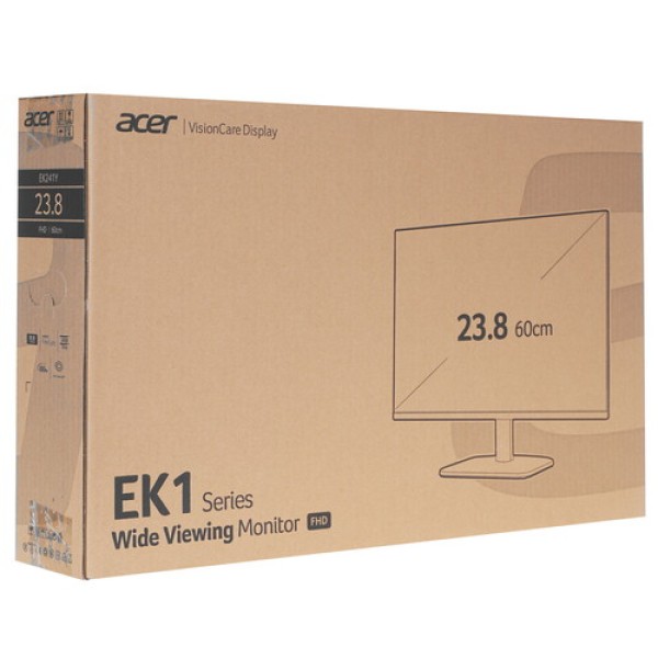 23.8" Монитор Acer EK241YHbi черный
