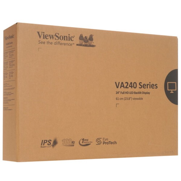 23.8" Монитор ViewSonic VA240-H черный