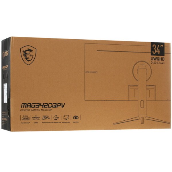 34" Монитор MSI Optix MAG342CQPV черный