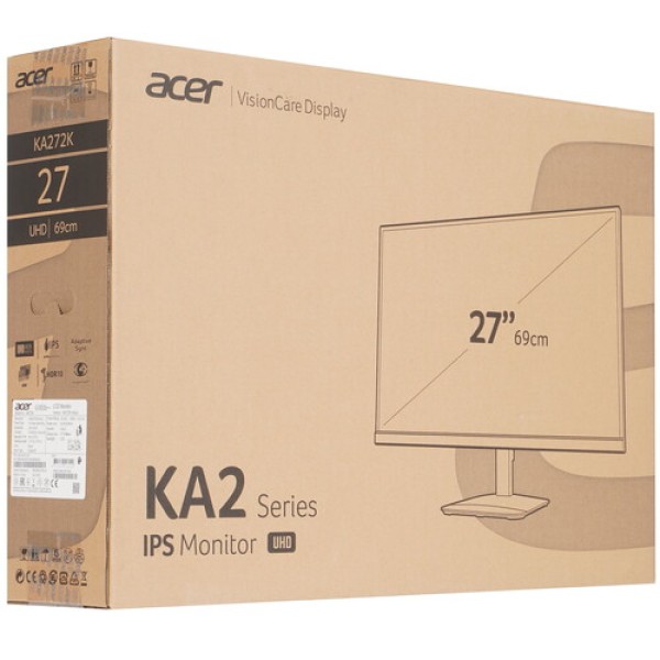 27" Монитор Acer KA272Kbmiipx черный