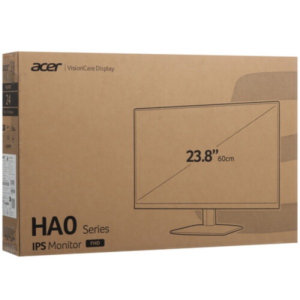 23.8" Монитор Acer HA240YEwi белый