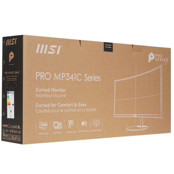 34" Монитор MSI PRO MP341CQ черный