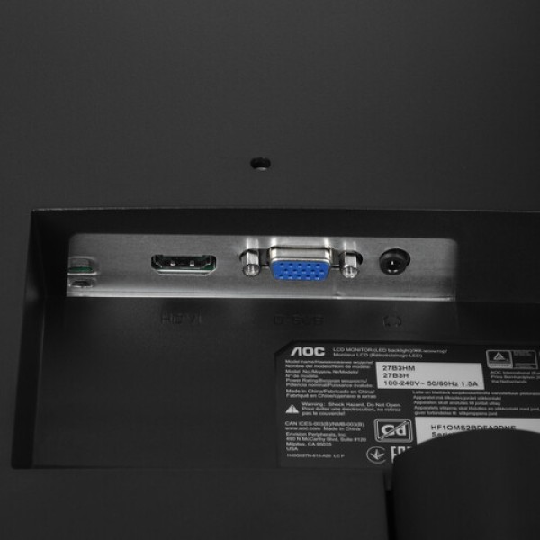 27" Монитор AOC 27B3HM черный