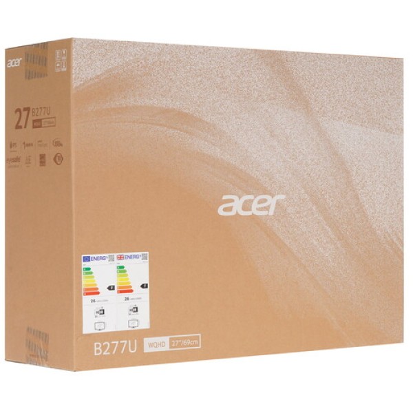 27" Монитор Acer Vero B277UEbmiiprzxv черный