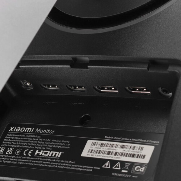 34" Монитор Xiaomi Curved Gaming Monitor G34WQi черный
