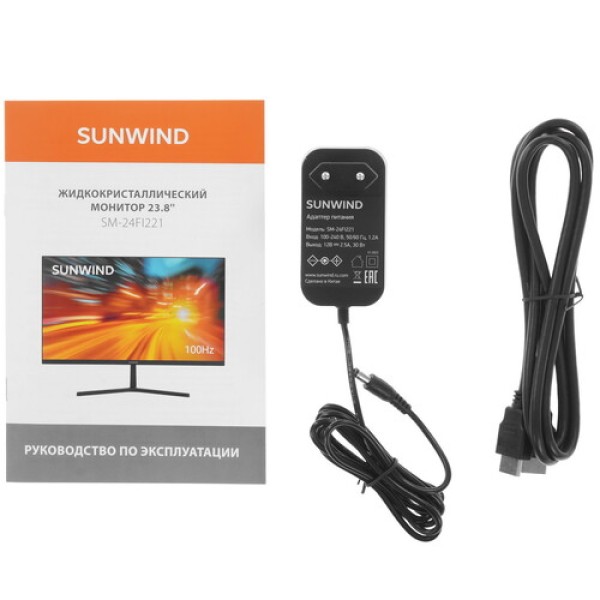 23.8" Монитор SunWind SM-24FI221 черный