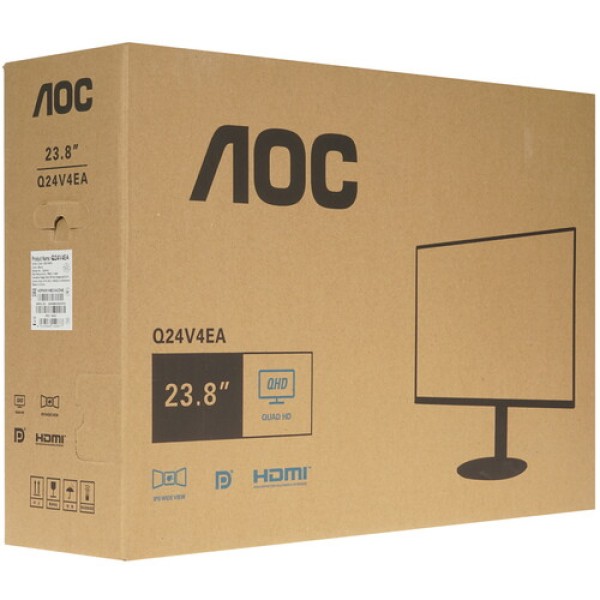 23.8" Монитор AOC Q24V4EA черный